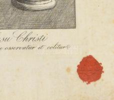 XIX. sz. eleje Vera effigies sacri vultus domini nostri Jesu Christi, Presso Luigi Razzani in Banch ...