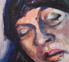 Czimra jelzéssel: Merengő. Akvarell, papír. 72×50 cm