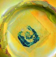 Zsolnay eozin mázas kisváza, jelzett, kis kopással, m: 8,5 cm