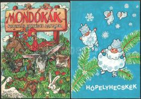 7 db füzet - Húsvéti készülődés, Ki a győztes?, Mondókák, Hópelyhecskék, Hupikék törpikék kifestőkön...