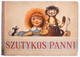 Zdenek Miler: Szutykos Panni. Prága, 1957. Kiadói félvászon kötés, lapok foltosak, szakadás néhol, kopottas állapotban.