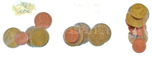 Spanyolország 1999-2001. (8xklf) 1c-2E + Luxemburg 2002. (8xklf) 1c-2E + Szlovénia 2007. (8xklf) 1c-2E T:UNC,AU  Spain 1999-2001. (8xdiff) 1 Cent - 2 Euro + Luxembourg 2002. (8xdiff) 1 Cent - 2 Euro + Slovenia 2007. (8xdiff) 1 Cent - 2 Euro C:UNC,AU