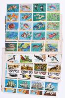 Bélyegformájú gyűjtőképek ívekben (állatok, járművek, növények), összesen 21 ív, vegyes állapotban