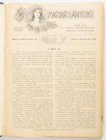 1930-1931 Kolligátum a Magyar Lányok c. folyóirat számaiból, szerk.: Tutsek Anna, kissé viseltes félvászon-kötésben, helyenként sérült, koszos lapokkal