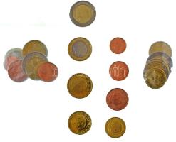 Belgium 1999-2000. (8xklf) 1c - 2Euro + Finnország 1999-2002. (8xklf) 1c - 2E + Németország 2002. (8xklf) 1c - 2E T:UNC,AU kis patina  Belgium 1999-2000. (8xdiff) 1 Cent - 2 Euro + Finland 1999-2002. (8xdiff) 1 Cent - 2 Euro + Germany 2002. (8xdiff) 1 Cent - 2 Euro C:UNC,AU small patina