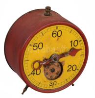 Időzítős óra, Mechanikus szerkezet, működik, 12 cm