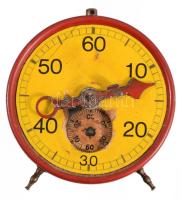 Időzítős óra, Mechanikus szerkezet, működik, 12 cm