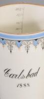 Carlsbad 1888 Kúrapohár, repedéssel, m: 11,5 cm