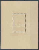 1951 80 éves a magyar bélyeg lila fogazott blokk (450.000) (enyhe ráncok / small creases)