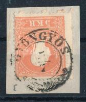 1858 5kr "GYÖNGYÖS" bélyegzéssel