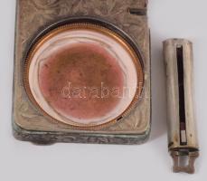 Ezüst (Ag) pudrié, 5x4 cm, bruttó 56g