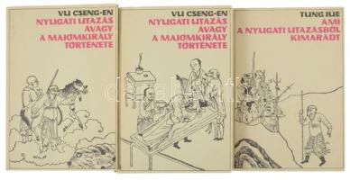 Vu Cseng-En: Nyugati utazás avagy a majomkirály története I-II. + Tung Jüe: Ami a nyugati utazásból kimaradt. Kiadói kartonált kötés, papír védőborítóval, jó állapotban.