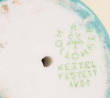 Hollóházi gém + Hollóházi olvasó fiú + Drasche kutya. Jelzett, hibátlan, m: 13 cm