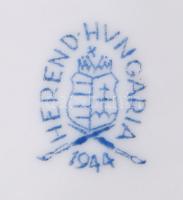 Herendi virágmintás tejkiöntő, jelzett, minimális kopással, m: 10 cm