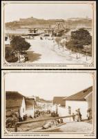 1986 Budapest Anno, 10 db Klösz György fotóival illusztrált képeslap, többnyelvű kísérőfüzettel. Kia...