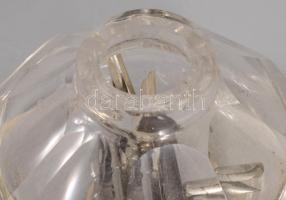 Régi tintás üveg, benne tollhegyekkel