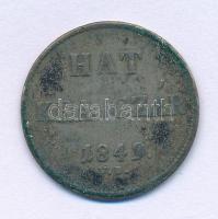 1849NB 6kr Ag T:VF patina Adamo B2