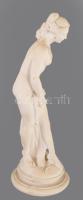 Műkő női akt szobor, m:
