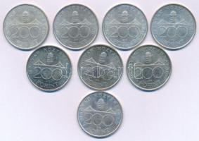 1994. 200Ft Ag "Deák" (8x) T:AU,XF Adamo F13.1