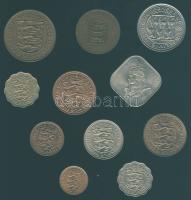Guernsey 1945-1971. 4D-2p Br + 3p-10p T:1-2/3 Összesen 11klf db!