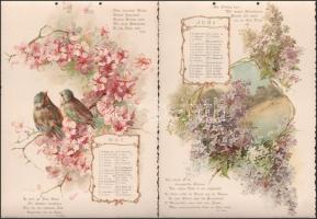 1899 Duftige Blüten. Kalender für 1899. Nürnberg, Theo. Stroefer's Kunstverlag, 12 sztl. lev. 1...