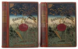 Verne Gyula: Két évi vakáció I-II. köt. Ford.: Huszár Imre. Bp., é.n., Franklin, 215; 216 p. Negyedik, egyedül jogosított magyar képes kiadás. Egészoldalas fekete-fehér illusztrációkkal. Kiadói illusztrált, festett, aranyozott egészvászon sorozatkötésben, gerinc és kötéstáblák sarkai sérültek, kopottas állapotban.