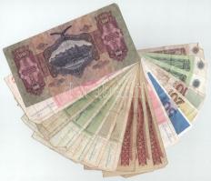 17db-os, főleg külföldi bankjegyből álló tétel, benne: Jugoszlávia, Magyarország, Szlovénia, Bulgári...