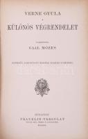 Verne Gyula: Különös végrendelet. Bp., Franklin. 320p. Félvászon kötés, kopottas állapotban