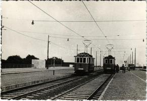 Budapest, Sztálin híd (Árpád híd), villamos. photo (non PC)