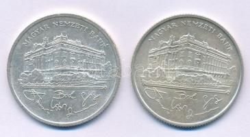 1992-1993. 200Ft Ag "MNB" (2xklf) T:AU,XF patina
Adamo F13