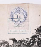 1893 Bp., A Királyi József Műegyetem által kiállított mérnöki oklevél