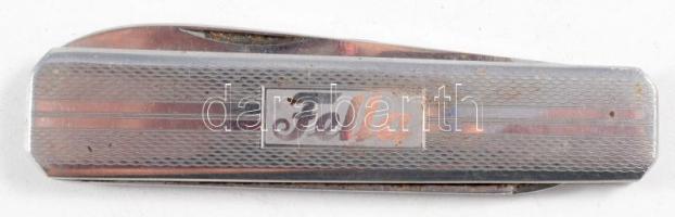 2 db régi zsebkés, bicska, Fella jelzésű az egyik, a másik több funkciós, rózsafa nyelű. Becsukva 7 ...