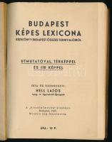 Hell Lajos: Budapest képes lexicona. Bp., 1937, Közélelmezés. Kiadói papírkötés, kissé kopottas álla...