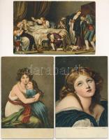 30 db RÉGI Stengel művészlap, főleg megíratlan / 30 pre-1945 Stengel &amp; Co. art postcards, ma...