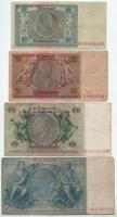 Német Birodalom 1929-1935. 10M - 100M (4xklf) T:F-VG
German Empire 1929-1935. 10 Mark - 100 Mark (4...
