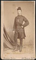 cca 1870 Előkelő úr portréja, vizitkártya, T. G. Dimmers Manhattan Photographic Gallery, New York (USA), kissé foltos, teteje vágott, 10x6 cm