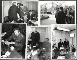 1971 Budapest, A. V. Filipcsenko űrhajós ezredes és B. N. Rogyionov professzor Távközlési Kutató Int...