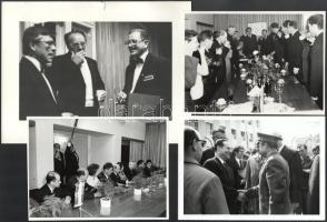 1971 Budapest, A. V. Filipcsenko űrhajós ezredes és B. N. Rogyionov professzor Távközlési Kutató Int...