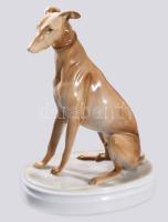 Zsolnay agár, kézzel festett, jelzett (tervező: Markup Béla), hibátlan, m: 26 cm