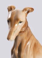 Zsolnay agár, kézzel festett, jelzett (tervező: Markup Béla), hibátlan, m: 26 cm