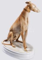 Zsolnay agár, kézzel festett, jelzett (tervező: Markup Béla), hibátlan, m: 26 cm