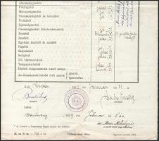 1914 Déva, Mezőberény, Dévai iskolai értesítő illetékbélyeggel