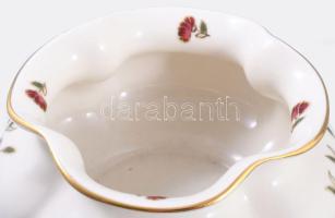 Zsolnay tökvirág kaspó, jelzett, hibátlan, d: 13 cm