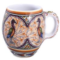 Conimbriga Portugal mázas kerámia pohár, jelzett, hibátlan, m: 10,5 cm