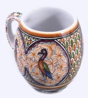 Conimbriga Portugal mázas kerámia pohár, jelzett, hibátlan, m: 10,5 cm