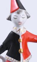 Hollóházi bohócok, porcelán, jelzett, szép állapotban m: 21,5 cm