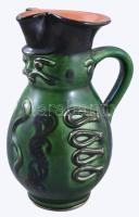 Mezőtúri miskakancsó, jelzett, m: 19 cm