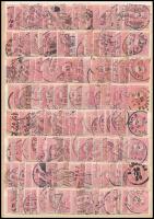 640 db Feketeszámú 5kr 2 db közepes berakólap minden oldalán