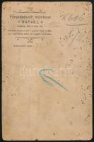 cca 1890-1900 Hölgy egészalakos portréja, kabinetfotó a kassai "Rafael" műteremből (Fő utc...