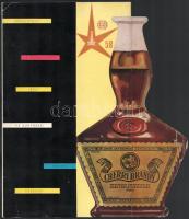 Színes italárlap, törésnyomokkal